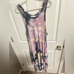Sweet Lovely By Jen Tie Dyed Jersey Midi Dress Size 2XL